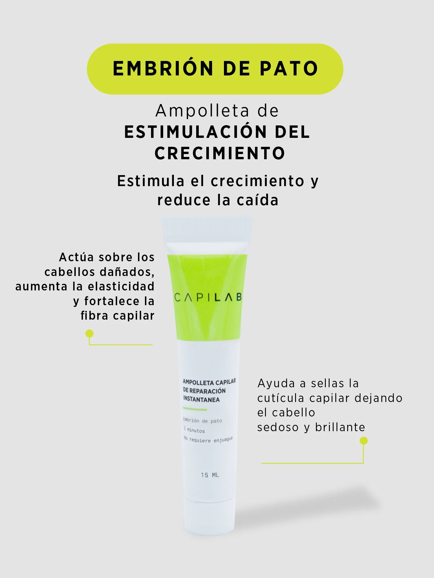 Ampolleta de Reparación Instantánea de Embrión de Pato